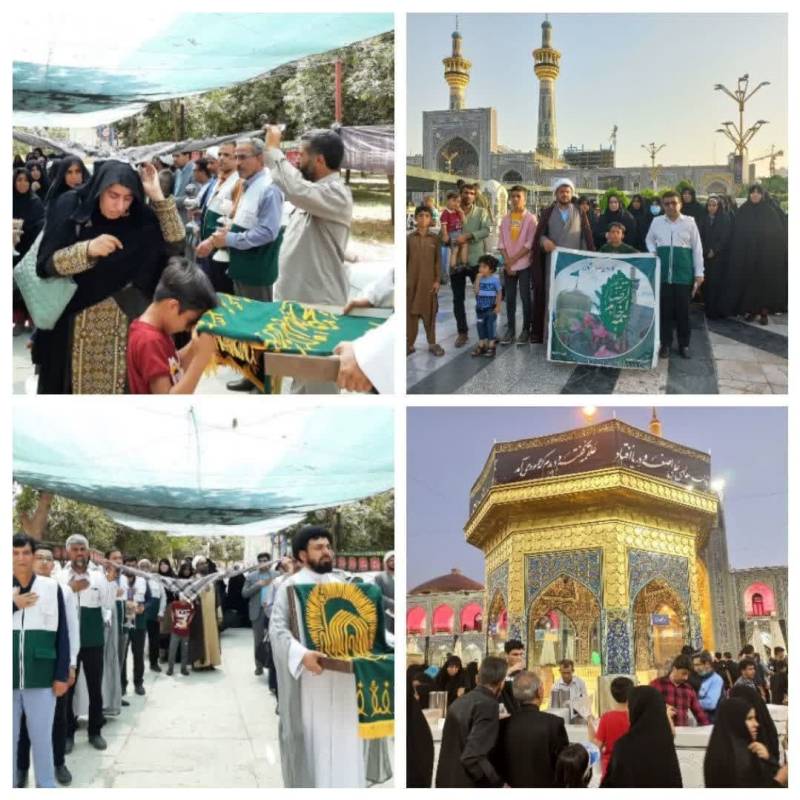 تشرف بانوان اهل سنت جنوب استان کرمان به حرم مطهر رضوی